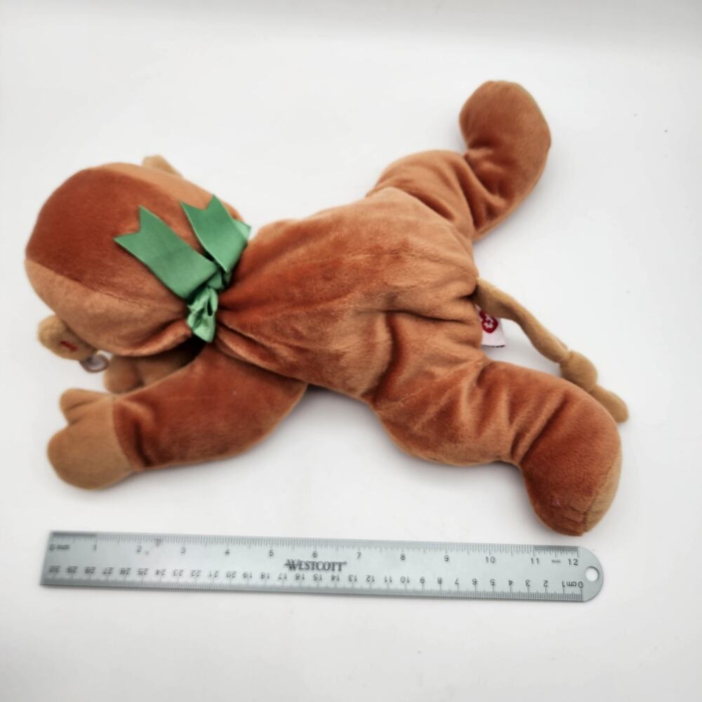 Vintage Pillow Pals Ty Swinger Monkey Plush Stuffed Animal 12" Brown Floppy 1997
